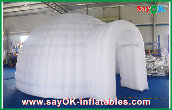 Led Lights Inflatable Air Tent , Diameter 5m Inflatable Dome Tent
