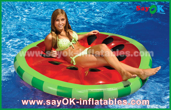 Yellow / Red / Fruit Slice Pool Float Raw Inflatable Pool Toys For Swimming