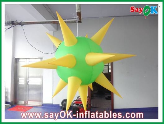 Air Blower Inflatable Lighting Decoration Modern Green and Yellow