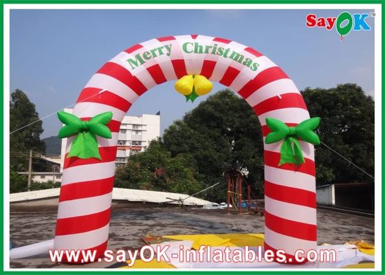 PVC Inflatable Holiday Decorations , Party Inflatable Christmas Arch