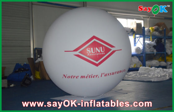 White Light 0.18mmPVC Inflatable Giant Commerical Helium Ballon Outdoor Advertising