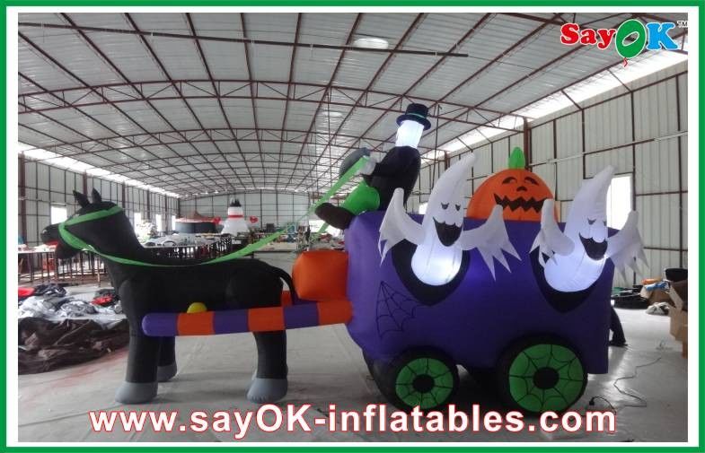 Oxford Cloth  Inflatable Halloween Decorations , Party Inflatable Carriage