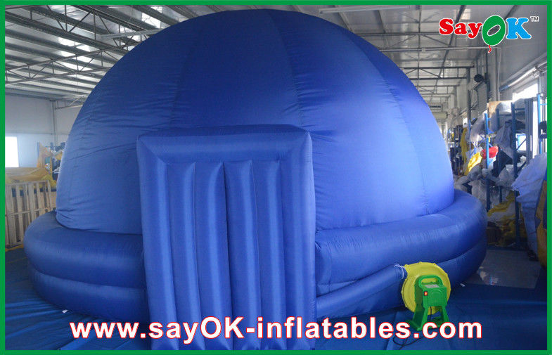 Dia 5m Blue Inflatable Planetarium Dome Tent Watching Movie Use