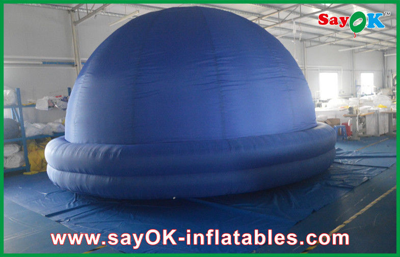 Dia 5m Blue Inflatable Planetarium Dome Tent Watching Movie Use
