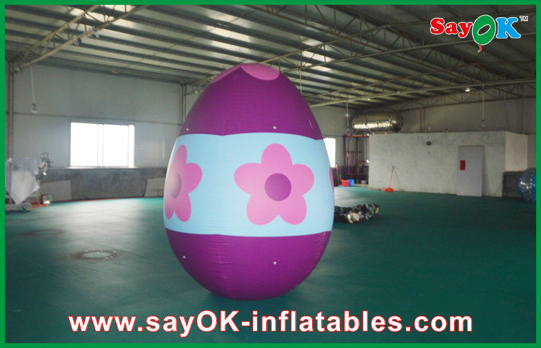 Pvc Outside Inflatable Holiday Decorations Painted Decoration Egg