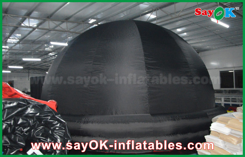 6m Black Oxford Cloth Inflatable Planetarium Dome Portable Tent for School