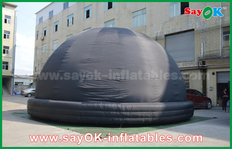Black Blow Up Inflatable Mobile Planetarium Dome Projection Tent With Air Blower