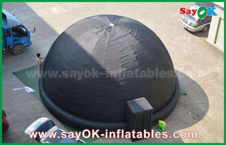 Black Blow Up Inflatable Mobile Planetarium Dome Projection Tent With Air Blower