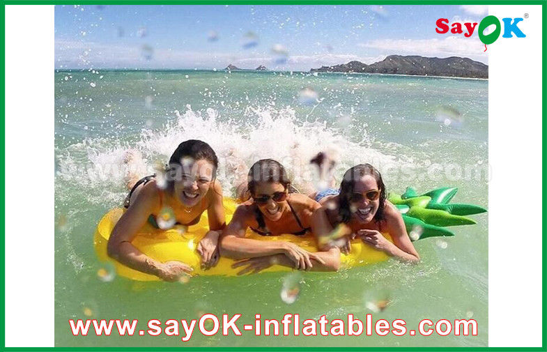 Yellow / Red / Fruit Slice Pool Float Raw Inflatable Pool Toys For Swimming
