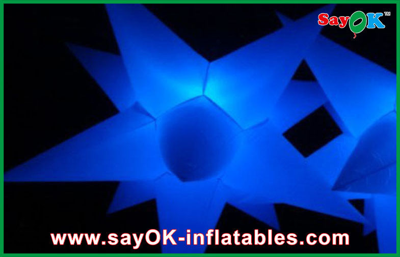 Custom Holiday Inflatable Lighting Decoration , Blow Up Stars