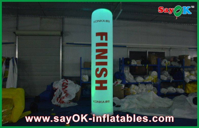3m Height Inflatable Lighting Decoration Led Pillar Cube Column Printed