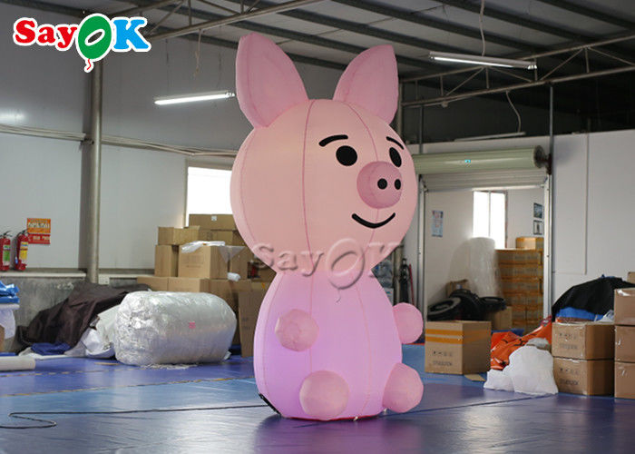 Advertising 2.8m Custom Inflatable Products Blow Up Mascot Pig