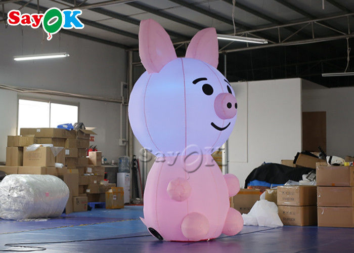 Advertising 2.8m Custom Inflatable Products Blow Up Mascot Pig