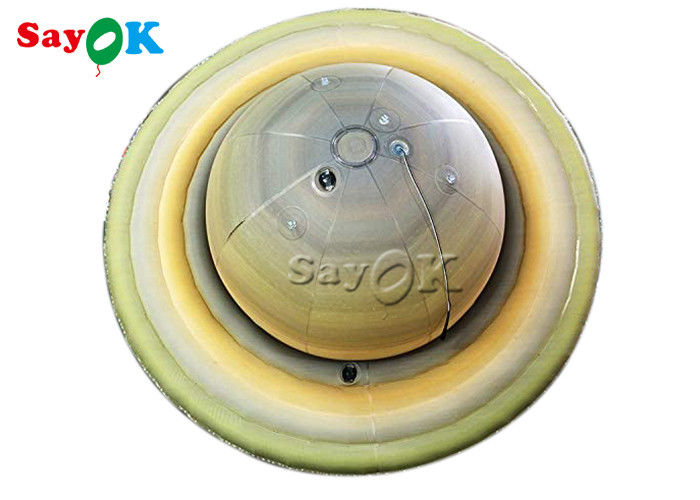 0.25mm PVC 60 Inches Inflatable Saturn Planet Balloons For Educational Institution