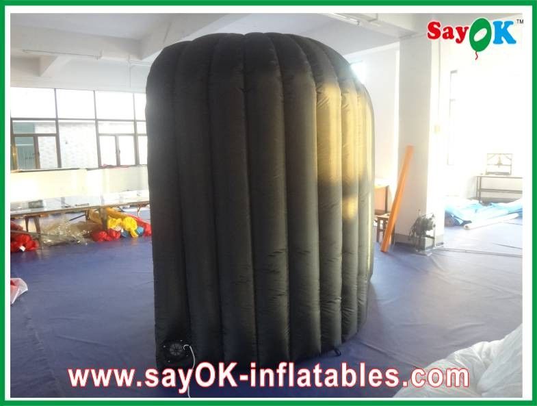 Professional Photo Studio Portable Inflatable Blow-Up Photobooth Fire-Resistant With Logo Black