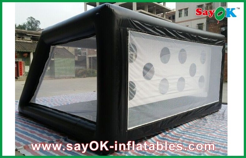 Durable 0.6mm PVC Inflatable Sports Games , Outdoor Inflatable Soccer Goal