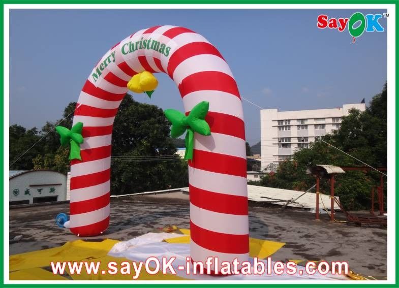 PVC Inflatable Holiday Decorations , Party Inflatable Christmas Arch
