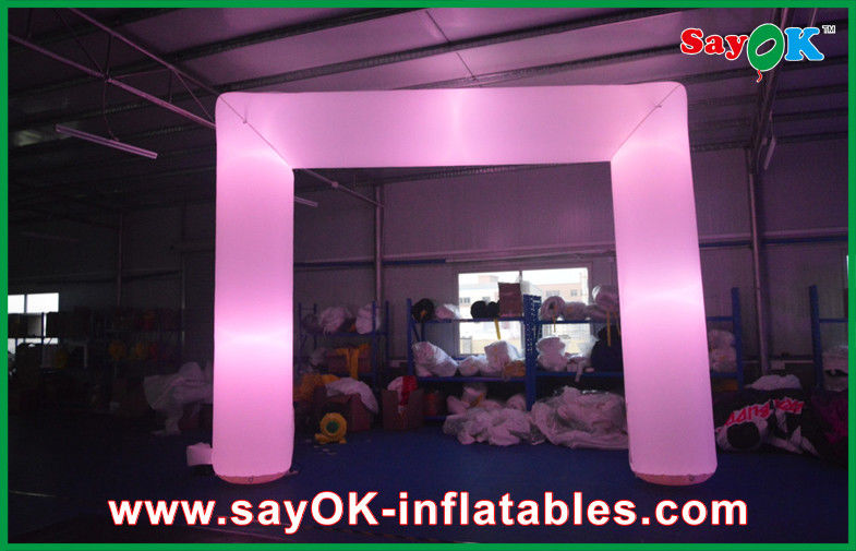 Large White Light Inflatable Entrance Arch Big Rental Inflable Arch Price Event Advertisement