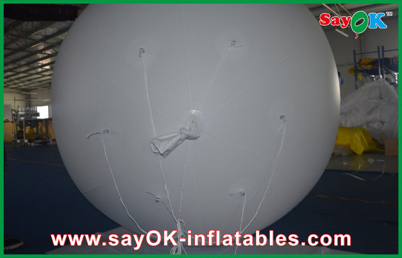 White Light 0.18mmPVC Inflatable Giant Commerical Helium Ballon Outdoor Advertising