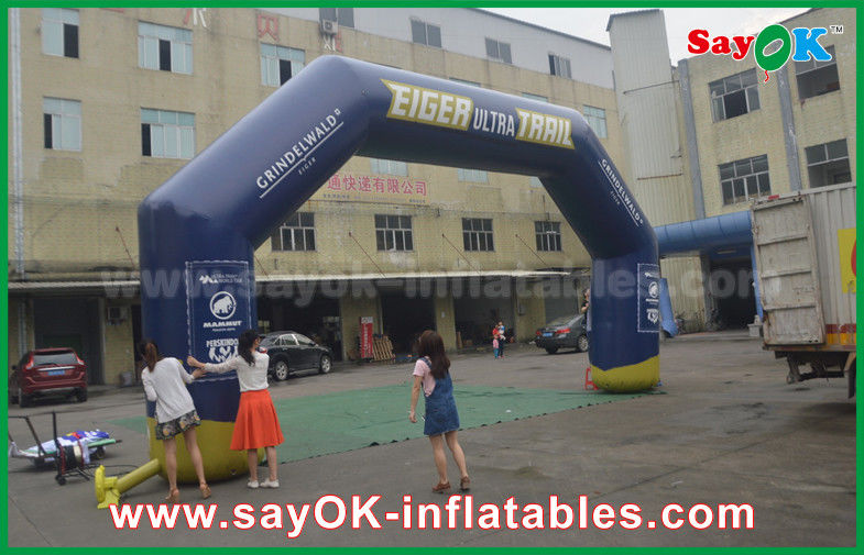 Entrance Gate Arch Designs 0.45mm Giant Pvc Inflatable Archway Inflatable Gate Advertising