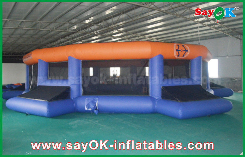 Inflatable Baseball Game 12m Giant Outdoor / Indoor Inflatable Football Field Customized