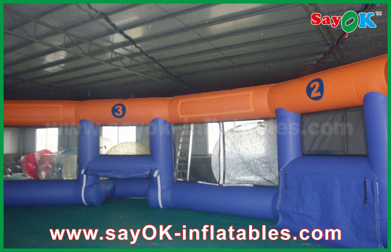 Inflatable Baseball Game 12m Giant Outdoor / Indoor Inflatable Football Field Customized