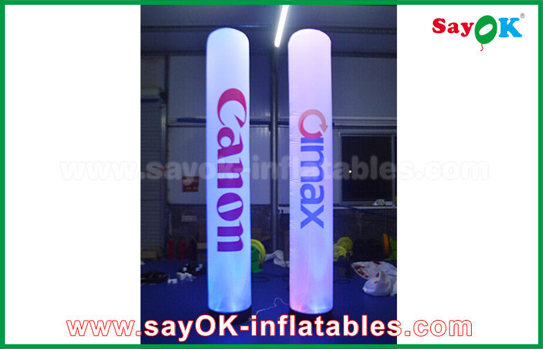 Advertising Inflatable Pillar Column Lighting Decoration With Logo Printing