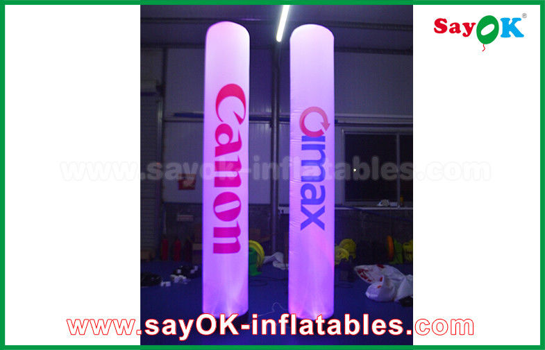Advertising Inflatable Pillar Column Lighting Decoration With Logo Printing