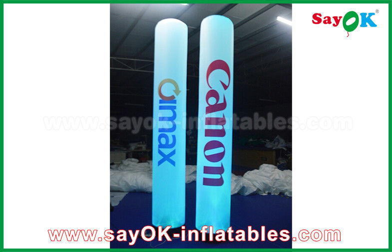Advertising Inflatable Pillar Column Lighting Decoration With Logo Printing