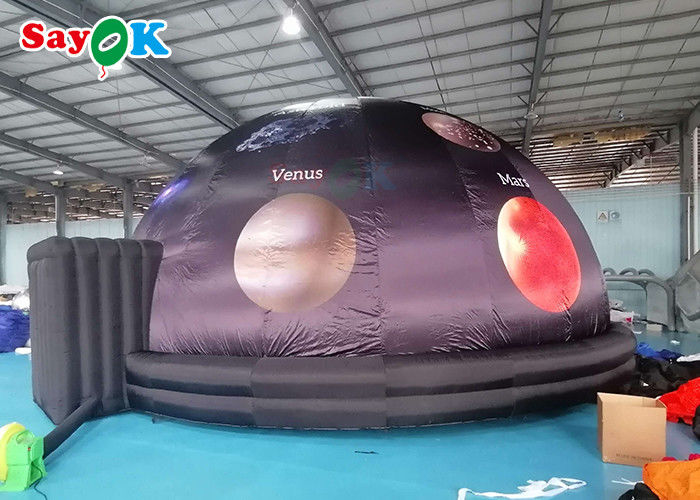 5m Diameter Inflatable Planetarium Black Projection Dome Tent For Science Dispaly