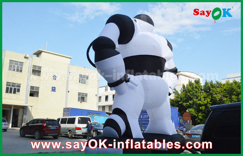 Inflatable Robot Moving Character Water-Proof Oxford Cloth For Children