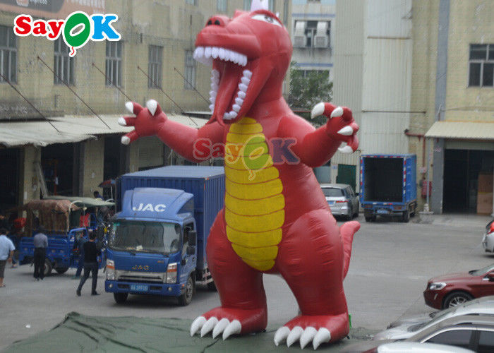 Inflatable Christmas Dinosaur PVC Tarpaulin Giant Inflatable Raptor Dinosaur Air Balloon Dinosaur