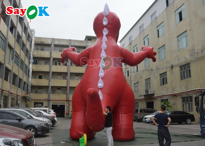 Inflatable Christmas Dinosaur PVC Tarpaulin Giant Inflatable Raptor Dinosaur Air Balloon Dinosaur