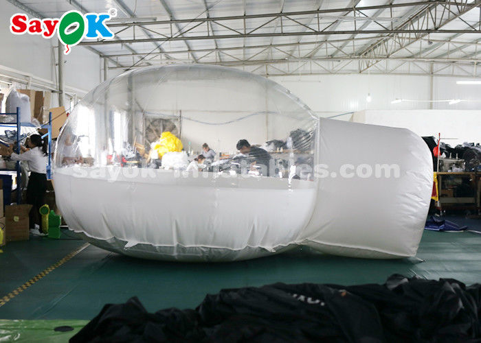 Inflatable Bubble Tent Outside White Inflatable Air Tent Transparent For Camping / Traveling