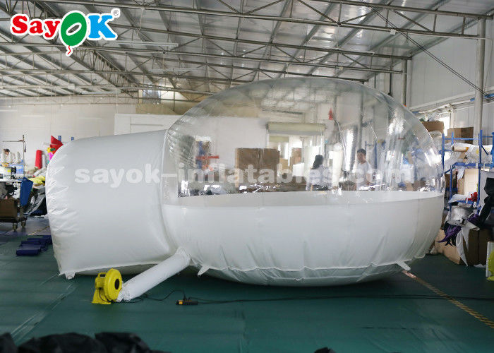 Inflatable Bubble Tent Outside White Inflatable Air Tent Transparent For Camping / Traveling