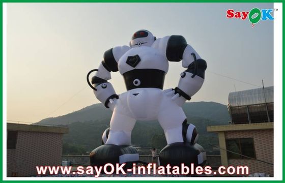 شخصیت های کارتونی سفید / سیاه قابل انفجار ربات قابل انفجار پارچه آکسفورد