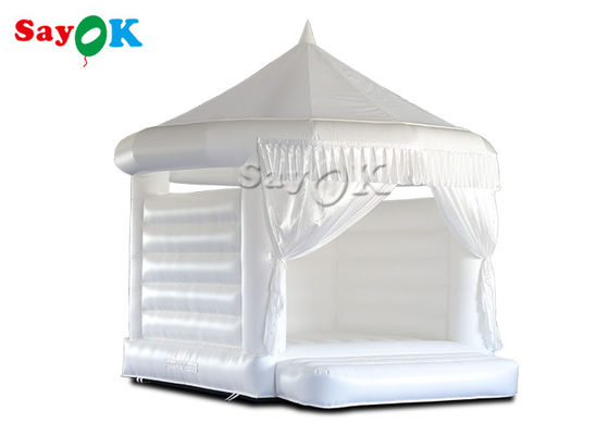 4.5x4.2x4.4mH عروسی سفید قلعه پرتابی