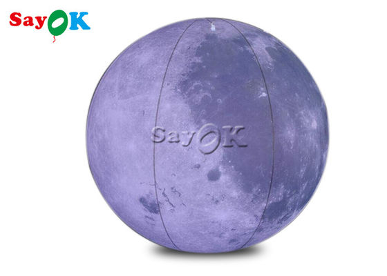 0.2mm PVC 6.6ft غول آسا بادکنک پرتابی نور ماه برای فضای تم تزئین صحنه