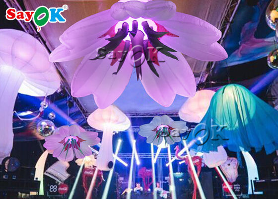 گل رنگارنگ 1.5m / 2m بادکنک LED آویزان برای تزئین عروسی