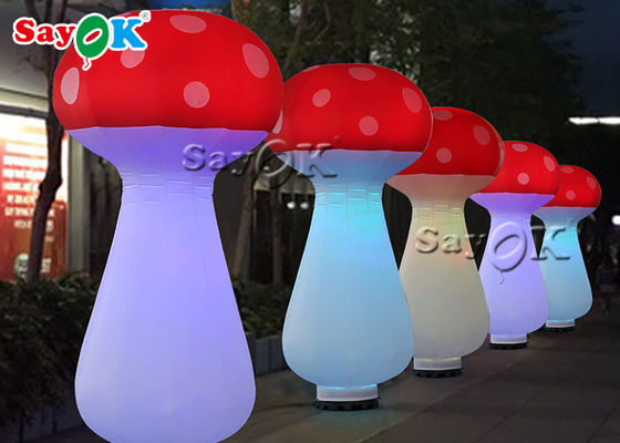 چراغ قرمز و سفید LED 2.5 متر قارچ پرتابی برای جشنواره موسیقی