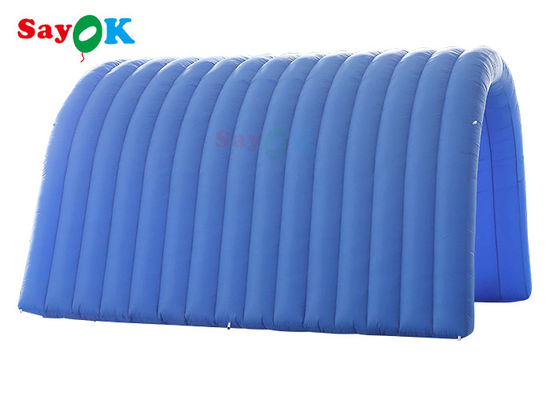 تونل بادی سفارشی آبی ناوی 5x5x3mH ورودی فوتبال بادی