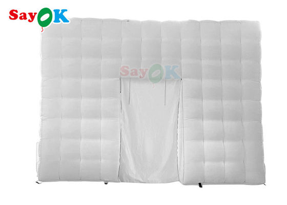 چادر بادی هوا مکعب چادر بادی LED در فضای باز ضد هوا 5x5x3.5mH برای رویداد مهمانی