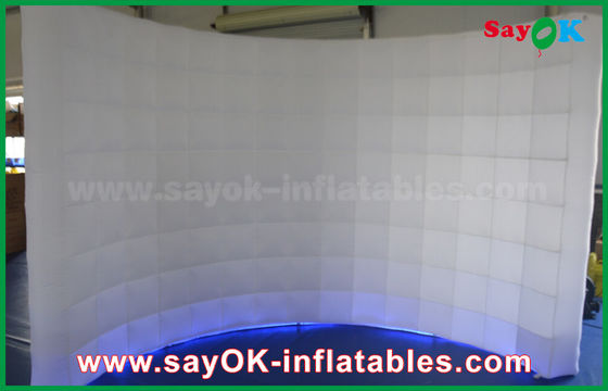 غرفه عکس LED بادی چادر نورپردازی بادی منحنی سفید بادوام برای تبلیغات / تبلیغات