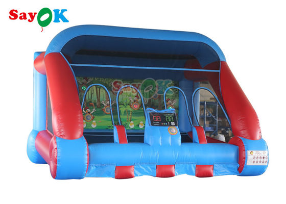 بازی های ورزشی بادی تجاری قرمز آبی IPS تیراندازی بازی Inflable Carnival