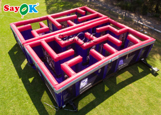 بازی ورزشی بادی قرمز مسیر مانع بادی / Carnival Potable Maze Game Laser Tag Inflatable Laser Maze