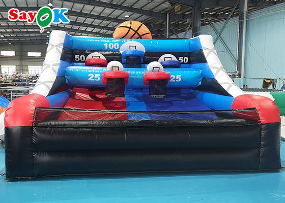 بازی بسکتبال بادی 4x4x3mH برزنت بادی بازی ورزشی بازی بسکتبال بچه ها Blow Up Shooting Table