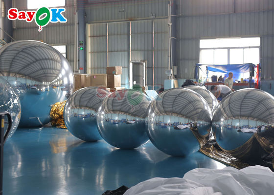 توپ آینه طلایی کلوپ شبانه PVC بادکنک بادکنک دیسکو جشن عروسی طلا نقره کره شناور بادکنک آینه