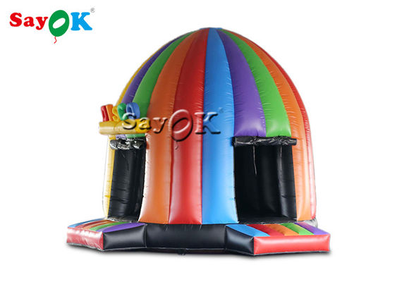 گنبد چادر بادکنکی 5x4x3.8mH گنبد دیسکو بادکنکی قلعه پرتابی با چراغ های جادویی